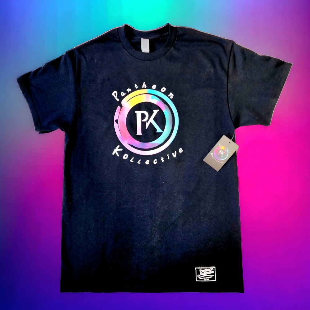 Graphic T-shirts. "Black Ice". Pantheon Kollective  . Mens. LARGE.